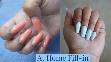 Kits contain everything you need to get started and come with detailed instructions to help you achieve the look you want. How I Do My Own Nail Fill-in At Home | DIY 💅🏽 - YouTube