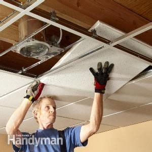 Apply wallboard to ceilings or interior walls of buildings. Drop Ceiling Installation Tips: How to Install Drop ...