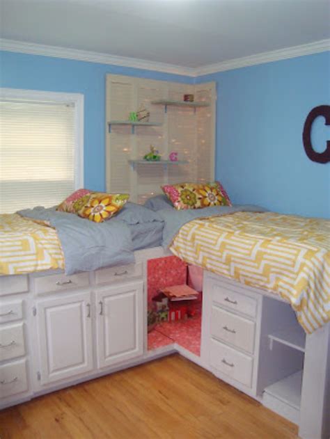 Your bed doesn't need to lean up against the wall. 30 DIY Organizing Ideas for Kids Rooms