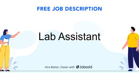 In some organisations, the job titles 'personal assistant' and 'executive assistant' are interchangeable. Lab Assistant Job Description - Jobsoid