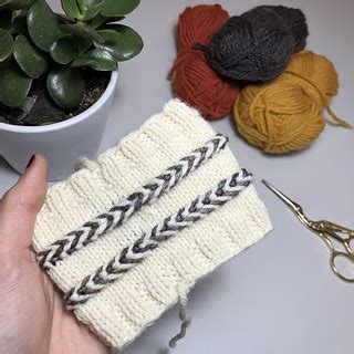 This original tutorial suggests a way to minimise the jog in the knitting when working the latvian braid in the round. Ravelry: Jogless Latvian Braid: A Tutorial pattern by ...