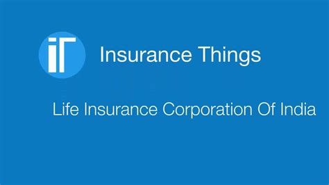 Life Insurance Corporation Of India - YouTube