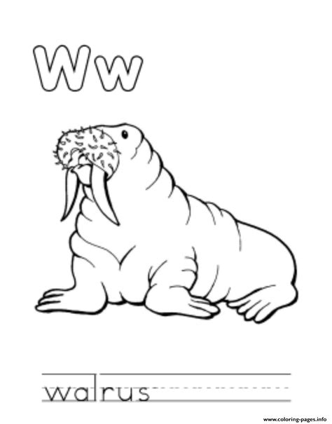 You tube audio library#animal #walrus #animateddrawing. Walrus Animal Free Alphabet S6d06 Coloring Pages Printable