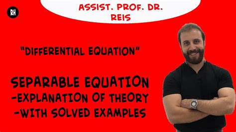 Differential equations (calculator technique 1). Differential Equation - The Theory of Separable Equation ...