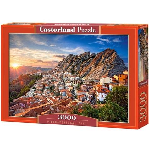 Olaszország fennállása óta elbűvöli a látogatóit. Pietrapertosa - Olaszország, Castorland puzzle 3000 db