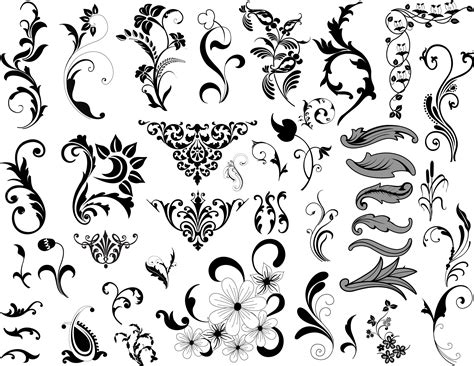 58 victorian animal brushes victorian ladies happy circles floral pattern Victorian Floral Pattern | Floral Vector Decor Designs ...