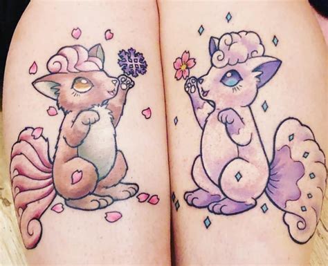 Thank you for posting to r/pokemon! Vulpix tattoo with my twin sister! (Black Thumb MST, SLC ...