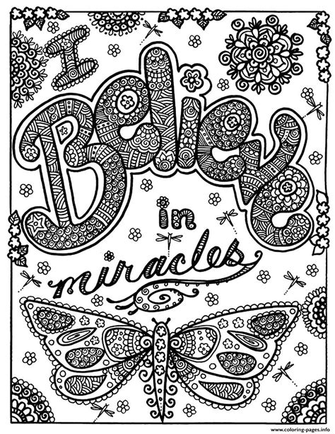 The first free coloring page (pictured above left) features a butterfly resting leaves. Adult Butterfly Miracle Coloring Pages Printable