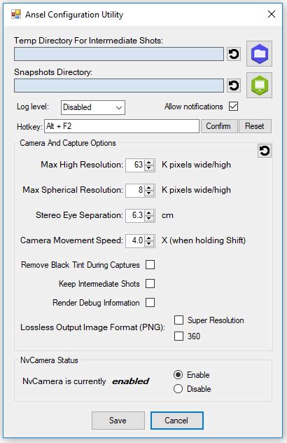 When you've found that, head over to the tools folder and run nvcameraconfiguration as an administrator, cuing the ansel configuration utility to open. 360 Capture In UE4 With Nvidia Ansel :: Jordan Majd