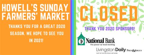 We have been voted the #1 florist in livingston county for the past 14 consecutive years. Howell's Sunday Farmers' Market - Howell Area Chamber of ...