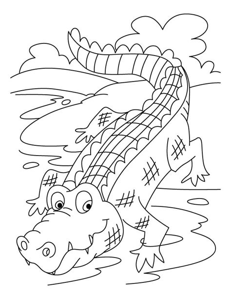Already colored free printable toad coloring pages for kids online. Crocodile Coloring Pages - GetColoringPages.com