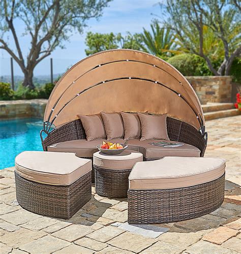 To know about all our latest furniture tips, special promotions and new discounts. Suncrown Outdoor Furniture Wicker Daybed with Retractable ...