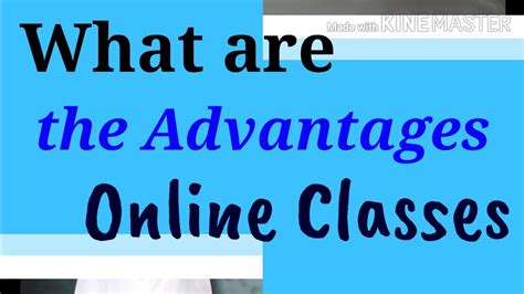 I will write more on this shortly. What are the Advantages of online Learning. - YouTube