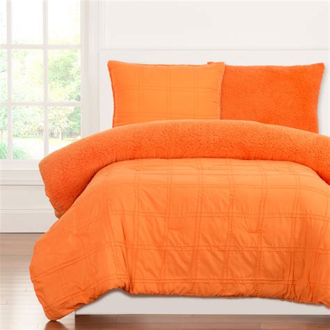 Lotus home comforter sets have a great feel and look with the added benefit of being water and stain resistant. Crayola Playful Plush Outrageous Orange Full/Queen ...