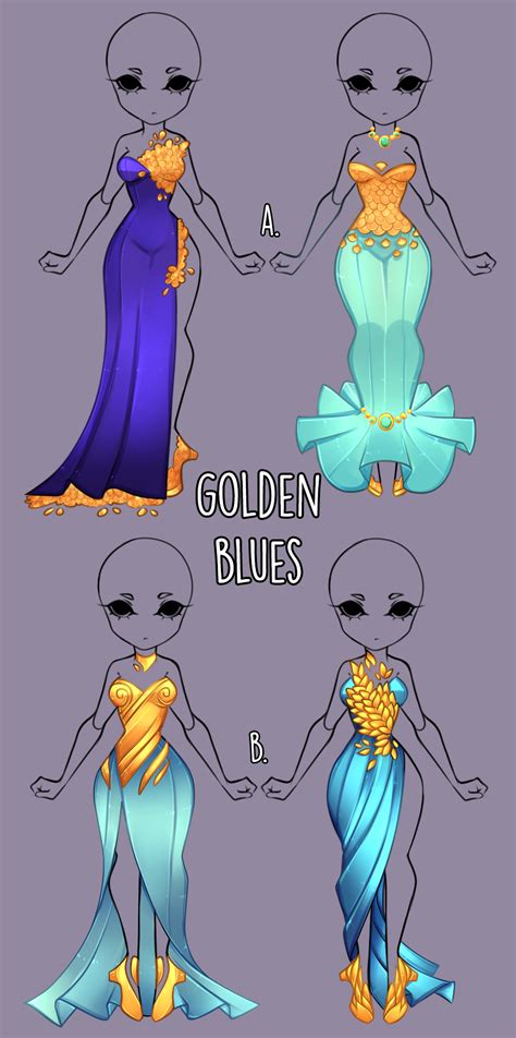 Fandom apps take your favorite fandoms with you and never miss a beat. Golden Blues outfit adopt open by Miss-Trinity on DeviantArt in 2020 | Art clothes, Anime ...