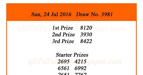 In this video i am going show you how to change the data for big sweep draw for the 5 august 2020. 4D Results | Big Sweep Result | Toto Result: Singapore ...