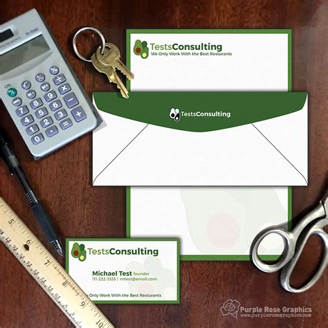 Increase the brand awareness of your company with every memo, letter, or note you send. Letterhead | Purple Rose Graphics