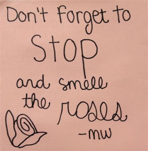 Maybe the person has many mouths to feed at home and does not have time to stop and smell the roses. Smell The Roses Quotes. QuotesGram