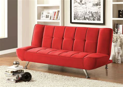 Modern living spaces are compact and efficient, which means that every piece of furniture has multiple purposes. Ba Da Boom Red Sofa Bed 72163 Mainline Inc Sleeper Sofas | Comfyco Furniture