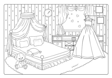 We've picked one of the best of the best nick jr, namely nella the princess knight in coloring. Coloring Book Romantic Bride Or Princess Room Stock Vector ...