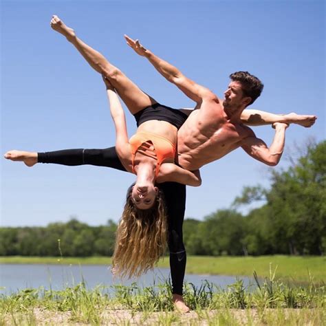 Couples yoga is an excellent way to grow trust, create a more profound relationship and just have fun together. WeAcro Yoga on Instagram: "Awesome lines by @acro_climber ...