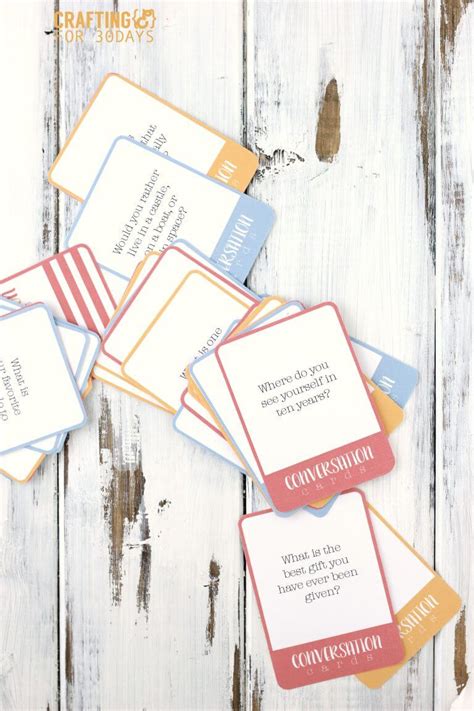 Picture prompt wh question activity. Printable Conversation Questions Card Game