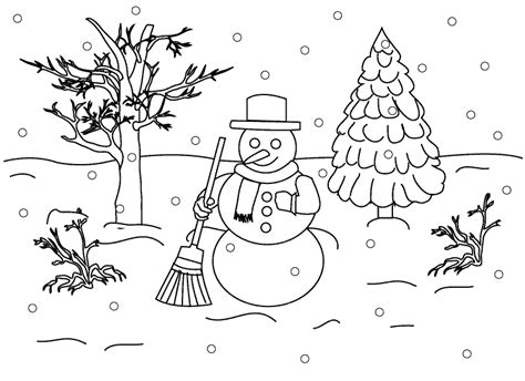 Kids Pages - Winter Landscape