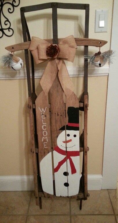 Check spelling or type a new query. Primitive sled snowman | Christmas decor diy, Outdoor ...