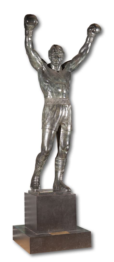 With sylvester stallone, talia shire, burt young, carl weathers. SOLD! A Rocky Balboa Statue Commanded More Than $403,000 ...