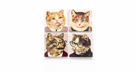 Our cats decorate our lives with a splash of color and happiness ever since they came into our lives. Coaster Set ($42) | Home Decor Gifts For Cat-Lovers ...