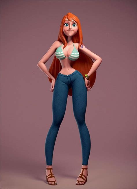 3d models of human, characters: Tips for turning a 2D cartoon into a 3D concept ...