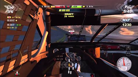 I ran a race earlier today with their atlanta setup and it was a winner. Nascar 2011 The Game (Gameplay) XBOX 360 *HD* - YouTube