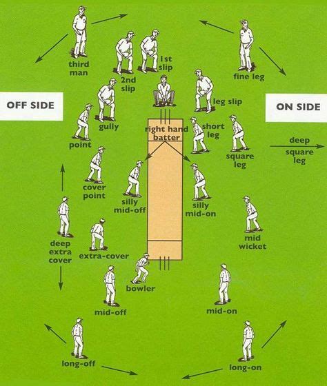 Which cricket position is the most difficult to field? Fielding Positions in Cricket | Cricket coaching, Cricket ...