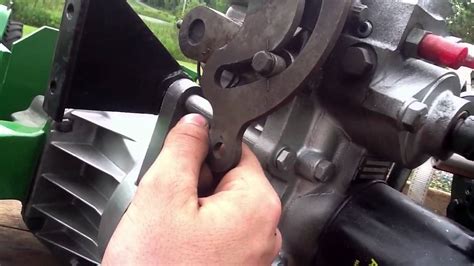 I have an older 140/h3 and was wondering if there is an adjustment for the transmission lever? John Deere 140 transaxle - YouTube