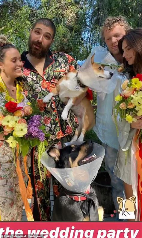 Emily Ratajkowski flaunts model figure in her Inamorata swimwear...after hosting a 'pup wedding ...