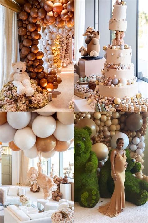 Blue wild safari baby shower pink and brown baby shower blue and brown baby shower decorations 9 best aqua and brown wedding images on pinterest wedding. Malika Haqq Has Bear Themed Baby Shower in 2020 | Baby ...