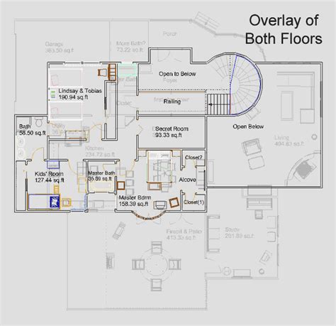 Hidden rooms take the cake for coolest home feature, for sure. Bluth home floor plan | Floor plans, House floor plans ...