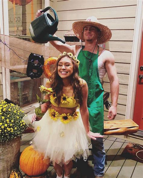 Download insta bio quotes ideas google play softwares agxodh9kfycq. Original Sunflower and Gardener Couple's Halloween Costume ...