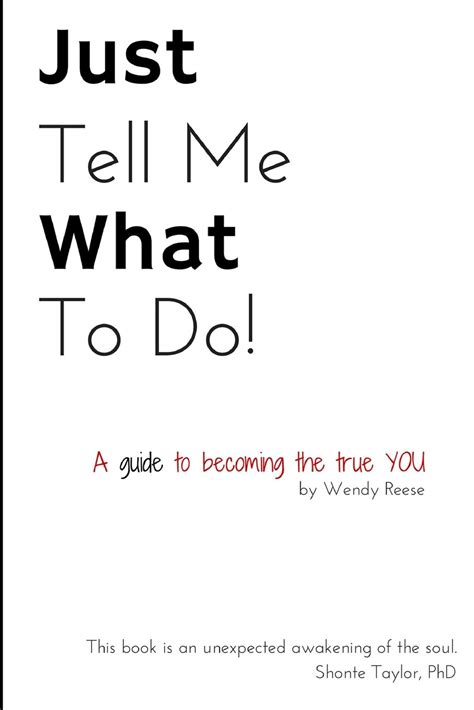 So like treating someone like a baby although they. "Just Tell Me What To Do!": A Guide to the True You ...