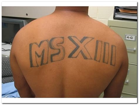 This work is considered to be a universal, mostly done in black, less image color and harmoniously fit into the picture. Expresh Letters Blog: MS 13 Tattoos