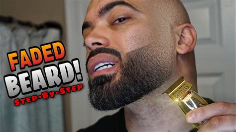 Shadow fade with beard | bryson tiller haircut. How to FADE a Beard and blend with color enhancement Raw ...