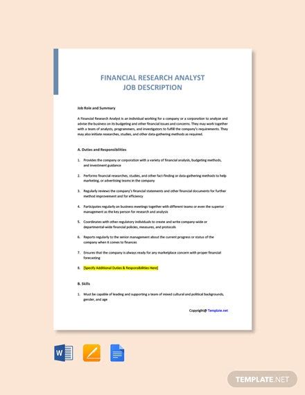 The equity research department provides independent and objective investment research to the global it collects and analyzes financial information for stocks within {{list coverage sectors}}. 44+ FREE Research Templates - PDF | Word (DOC) | PSD ...