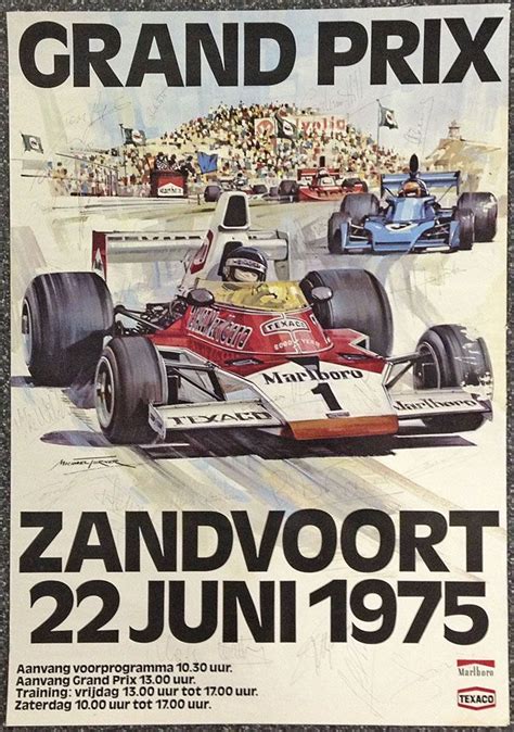 As we await the return of formula 1, join us for virtual grands prix with f1 drivers, other sports stars and more on the f1 game. Dutch GP - 1975 | Grand prix, Oude reclame, Vintage ...