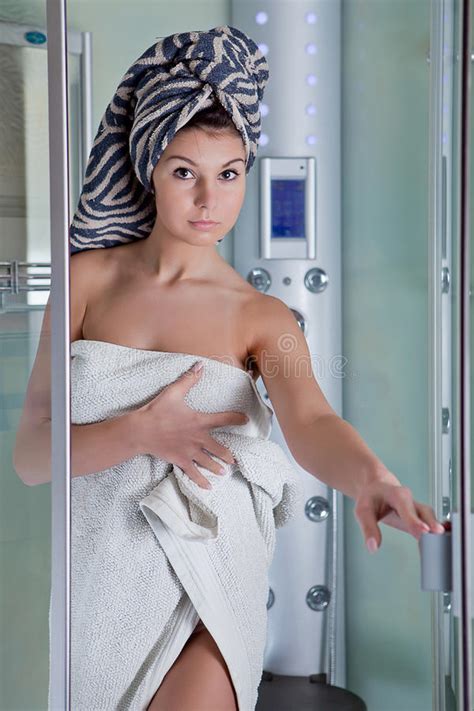 He always (go) for a walk in the evening. Beautiful Girl After A Shower In A White Towel Stock Photo ...