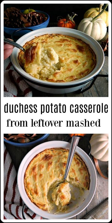 When shopping for fresh produce or meats, be certain to take the time to ensure that the texture, colors, and quality of the food you buy is the best in the batch. Duchess Potatoes Casserole (From Leftover Mashed Potatoes ...