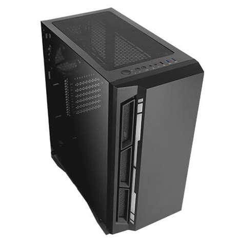 The upper portion of the cabinet is a showcase with a glass door and sides. Antec NX400 Mid Tower Gaming Cabinet Support ATX, M-ATX ...