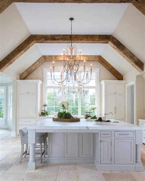 They add texture, warmth and charm to the interior and bring unparalleled ceiling beams in living room interior design can become the focal point of the decor. Kristen Peake Interiors | Vaulted ceiling kitchen, Elegant ...