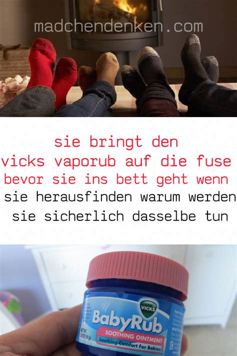 Erfahrungsberichte von eltern die eine ähnliche situation erlebt haben. sie bringt den vicks vaporub auf die fuse bevor sie ins ...