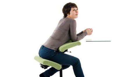Kneeling chairs provide comfort when sitting at your desk all day. Ergonomic Kneeling Chair with Saddle Seat - YouTube