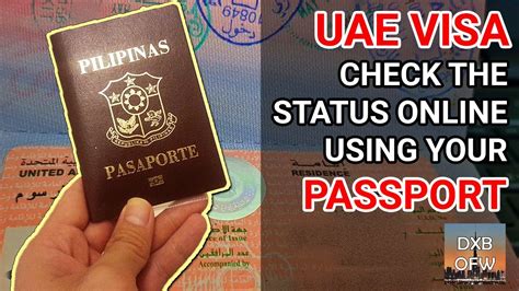 Please note that while the status information on your passport is accurate, the issue date may not be but please be assured. How to Check UAE Visa Status Online Using Passport - YouTube